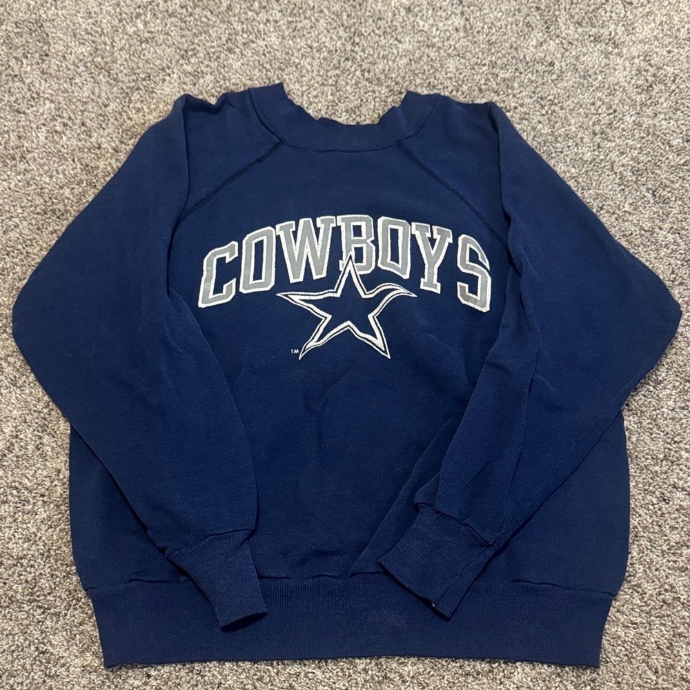 Vintage Cowboys Navy Blue Sweater